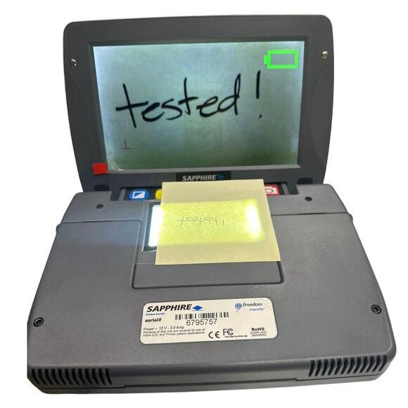 Freedom Scientific Sapphire Portable Magnifier Works - Picture 2 of 3